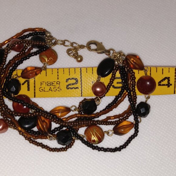 Multi Strand Beaded Bracelet - Picture 3 of 6
